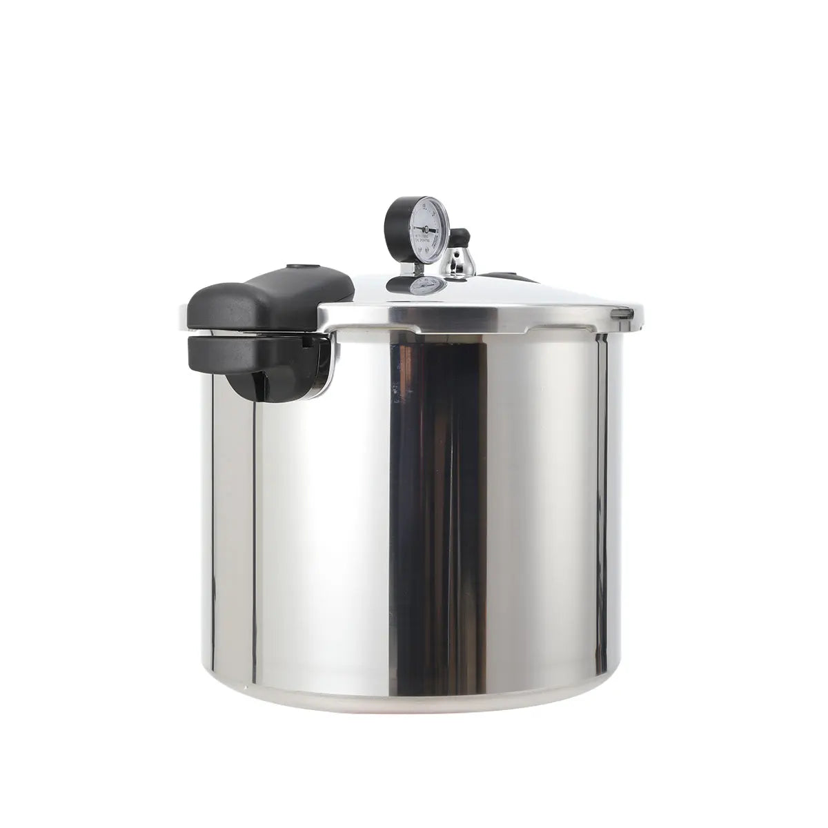 22L Aluminium Alloy Pressure Canner 90Kpa Thickened Explosion-proof Pressure Cooker Pot with Pressure Gauge and Safety Valve.