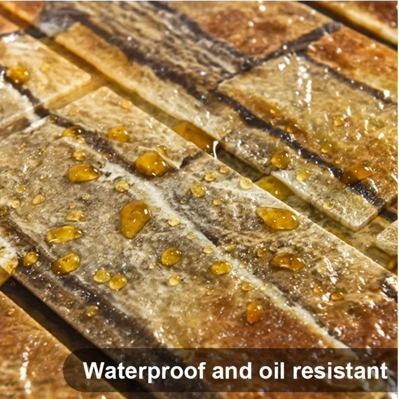 Self-adhesive 1-40pcs 38.5X35cm DIY 3D Wallpaper Retro Brick Pattern Wall Stickers Waterproof Room Decor Foam Home Decoration