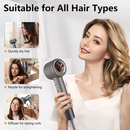 1600W Super Hair Dryer Leafless Hair dryer Personal Hair Care Styling Negative Ion Tool Constant Anion Electric Hair Dryers