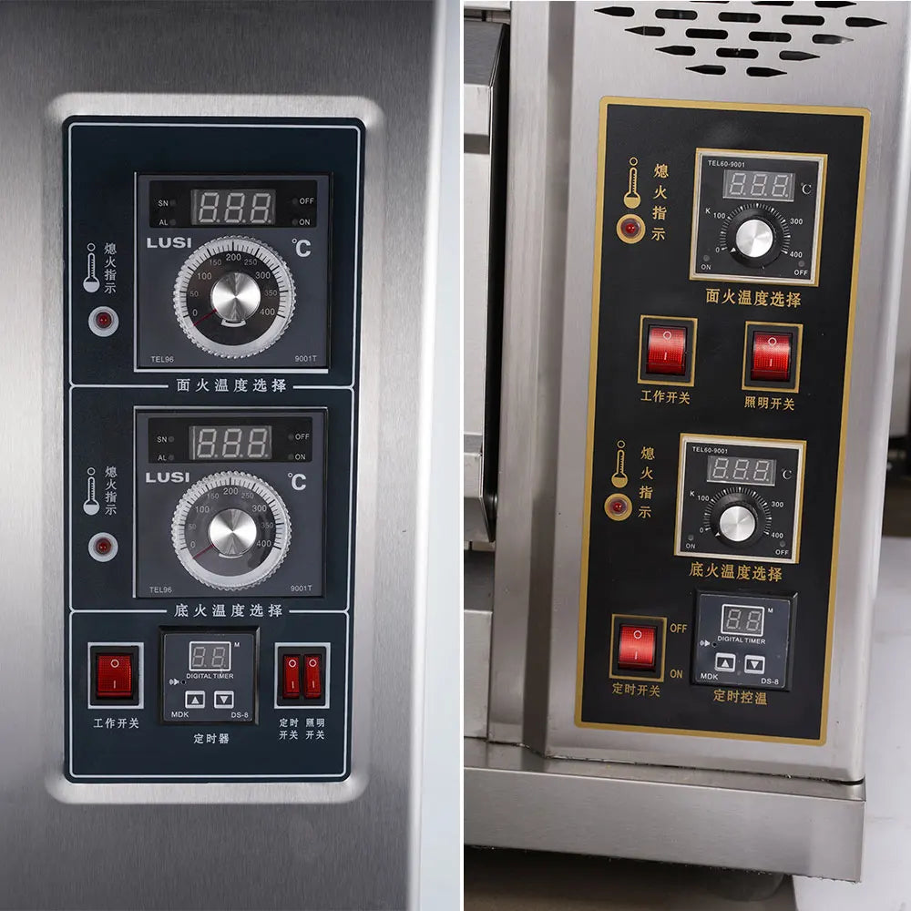 Commercial Baking Equipment 3 Deck 6 Tray Gas Electric Bakery Bread Deck Oven For Cake Pizza.