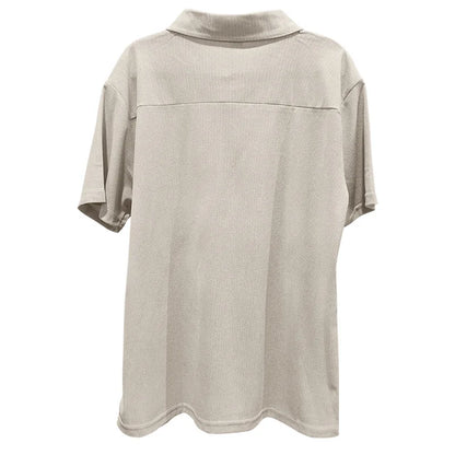 Sommer neue europäische und amerikanische Handel große Herren einfarbig Set mit Kragen, Kurzarm, Reiß verschluss Hosen Set, 2 Stück