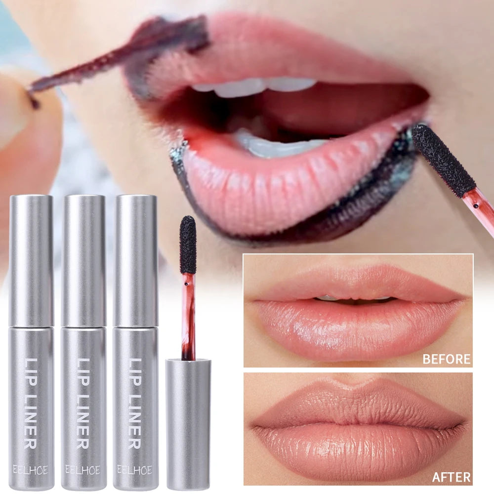 Waterproof Lip Liner Peel Off Tattoo Lipgloss Waterproof Long Lasting Matte Lip Tint Brown Contour Tear-off Lips Stain Cosmetic.