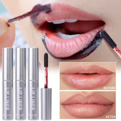 Waterproof Lip Liner Peel Off Tattoo Lipgloss Waterproof Long Lasting Matte Lip Tint Brown Contour Tear-off Lips Stain Cosmetic.
