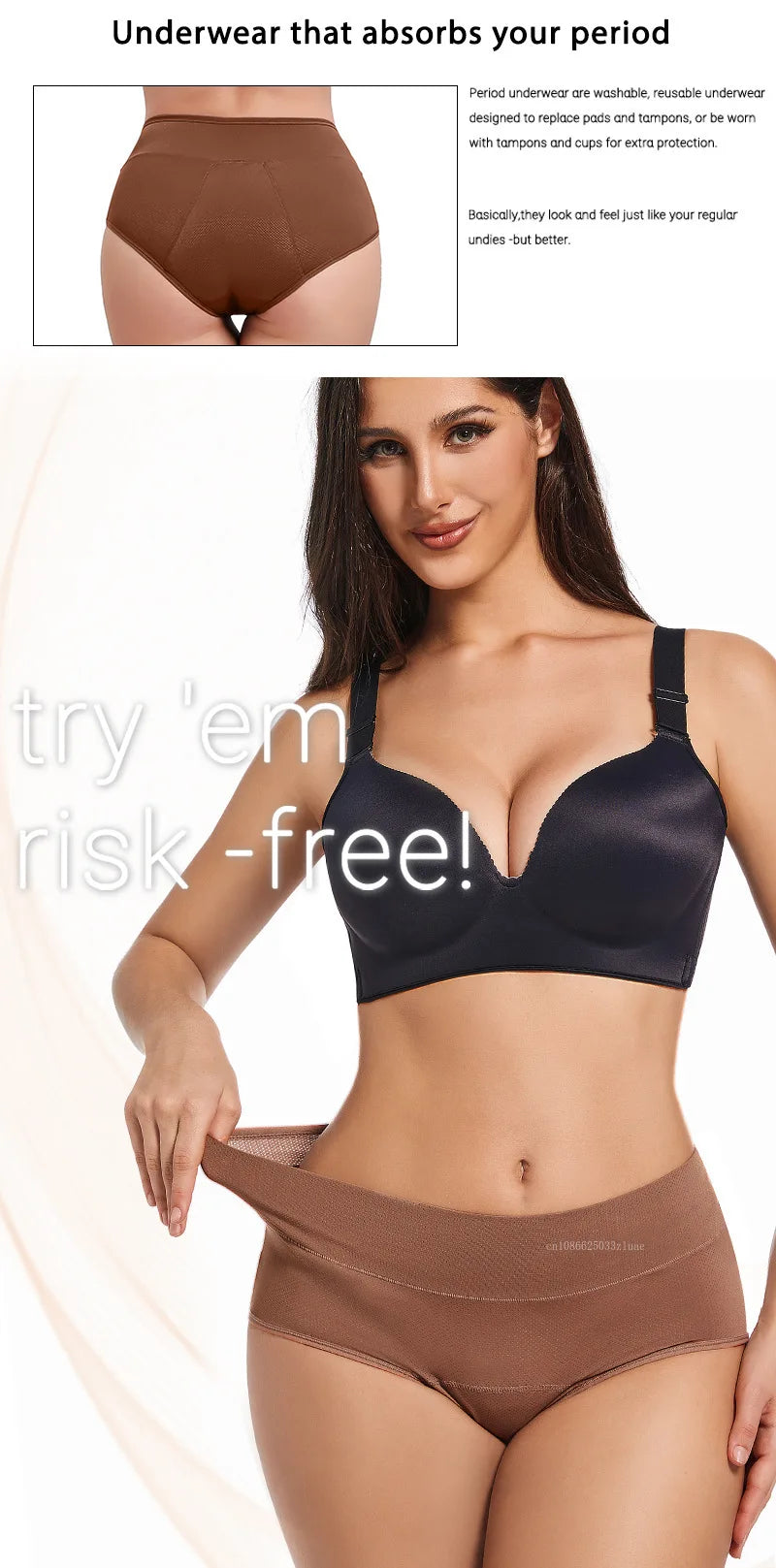 3-Layer Leakproof Menstrual Panties Ladies High-waisted Physiological Pants Icysilk Incontinence Breathable Sport Briefs XS-4XL.