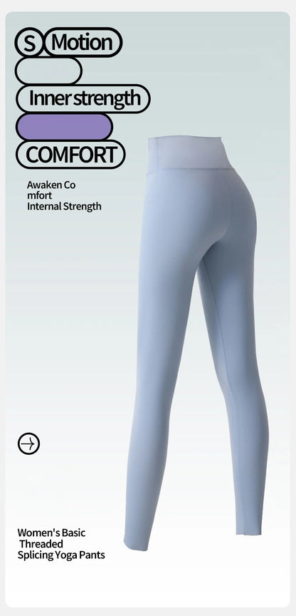 BIVIGAOS Spring Summer Multi Colored Thin Casual Fashion Sharkskin Leggings Women High Waist Tight Sport Cycling Fitness Legging.