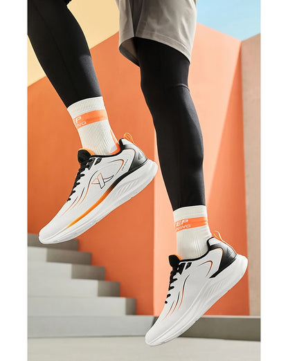 Xtep Running Shoes For Men 2024 Winter Stability Cushioning Lace Up Sports Shoes Keep Warm Jogging Soft Sneakers 876419370035.