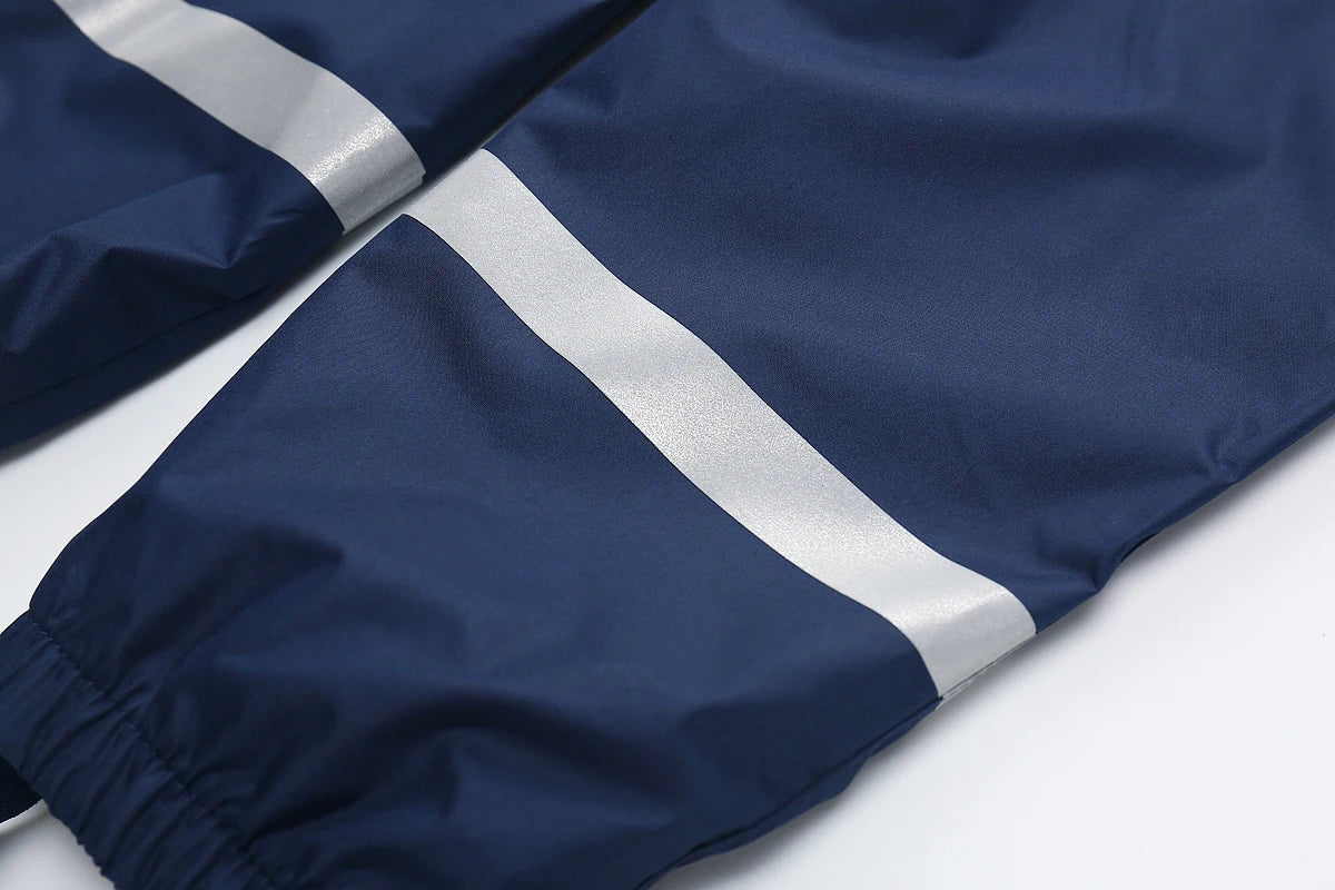 HONEYKING Boys Raincoat Suit Kids Clothing Set Comfortable Breathable Rain Suit with Jacket And Trousers for Children.