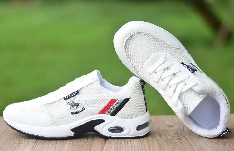 Brand Men's Sneakers Versatile Air Cushion Running Shoes Men Platform Leather Vulcanized Shoes Breathable Men Casual Sport Shoes