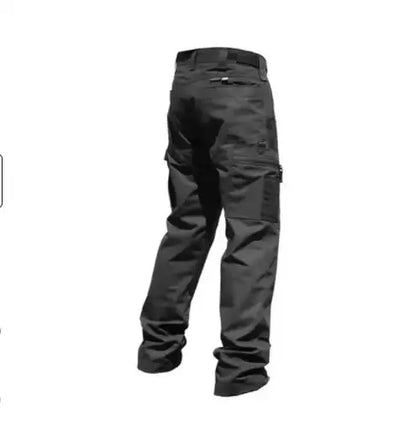 Black Camo Cargo Pants Outdoor Multi-pocket Ripstop Waterproof Trousers Male Autumn Wear-resistant Training Fishing Work Pant.