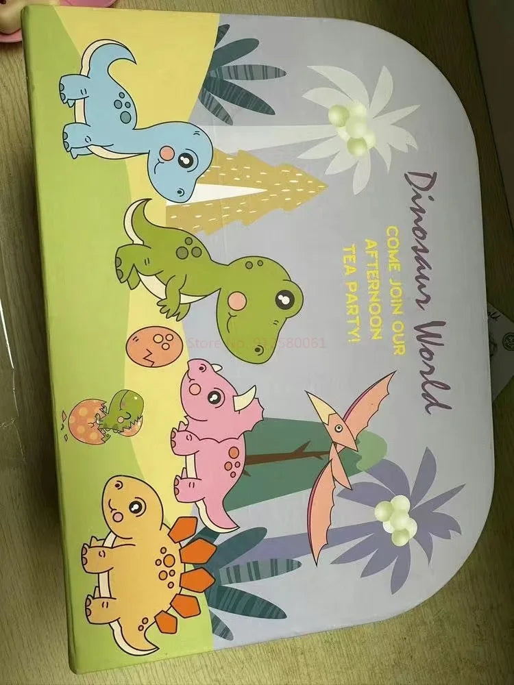 Kids Tea Party Set For Little Girls Mermaid Gift Pretend Toy Tin Tea Set Princess Tea Time Kitchen Pretend Play Tea Set Gift.