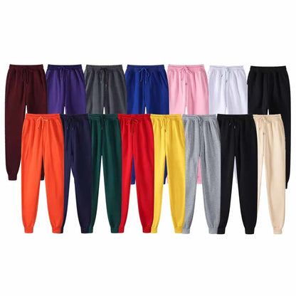 Men's Sweatpants Spring Autumn Fleece Pants Sport Long Pants Casual Drawstring Pockets Trousers Oversize Sweatpants For Men.