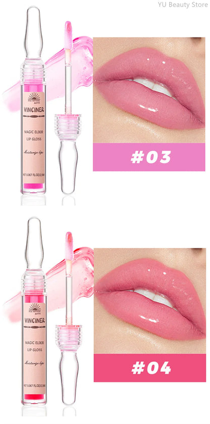 6 Colors Lip Plumping Gloss Instant Lip Plumper Extreme Volume Serum Oil Moisturizing Sexy Plump Lips Korean Makeup Products.