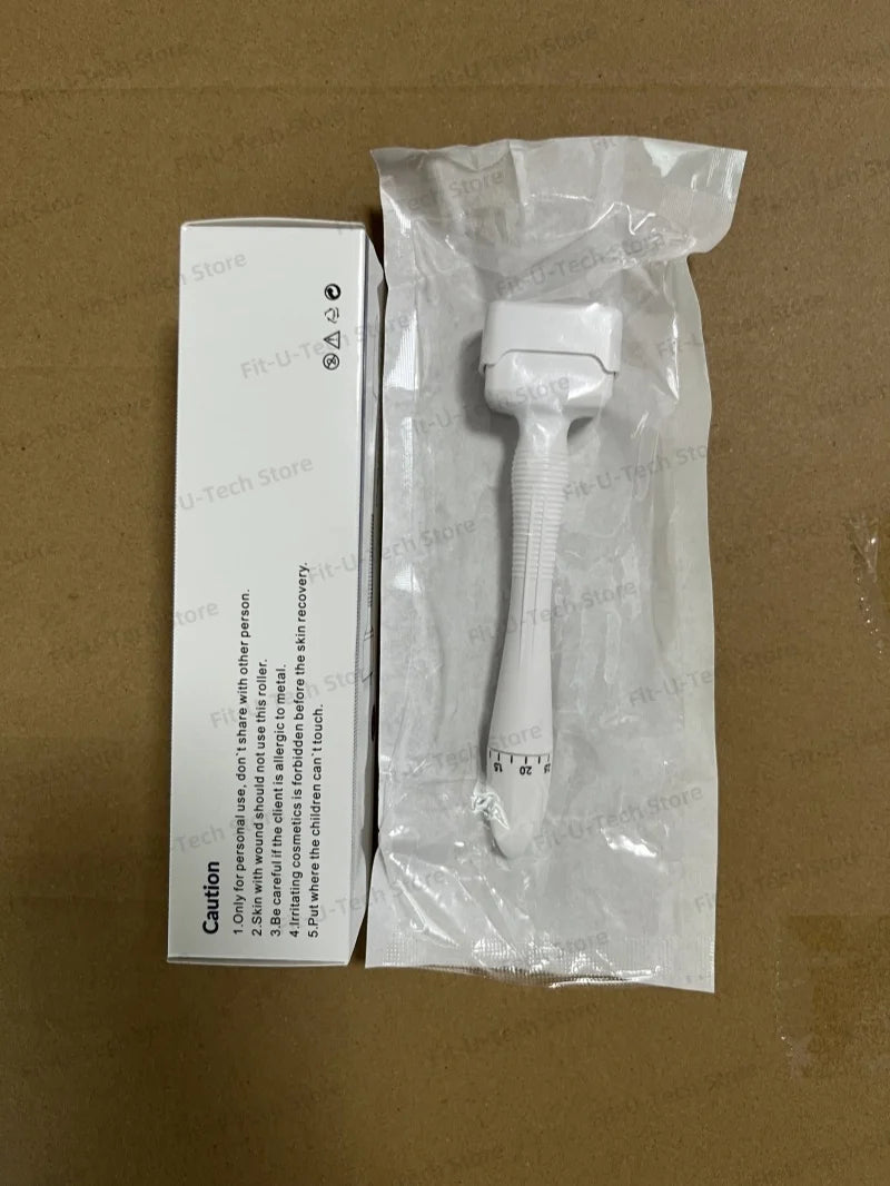 140 needles adjustable titanium derma stamp microneedling face roller massager skin care beard growth scalp hair factory sale.