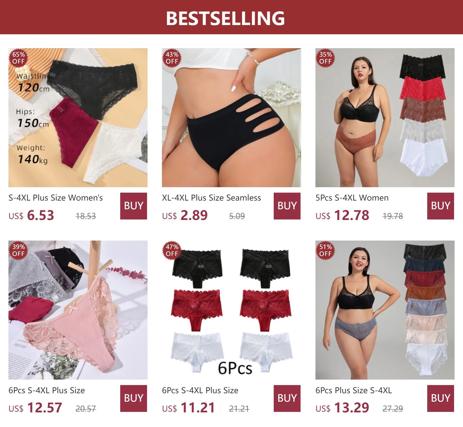 1XL-4XL Plus Size Women Briefs Panties High Waist Sexy Lingerie Hollow Out Underpanties Comfortable Underwear 80-140kg.
