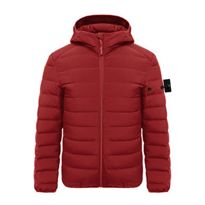 Compass Top Patch Italian Luxury Style  3 labels Men's 90% Duck Down Jacket Ultra Lightweight Hooded jackets Men Outerwear Coat.