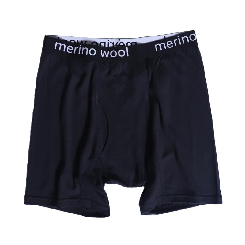 Herren-Boxershorts aus Merinowolle, Herrenunterwäsche, 100 % Merinowolle, Herren-Boxershorts aus Merinowolle, weich, bequem, atmungsaktiv, feuchtigkeitsableitend, USA-Größe