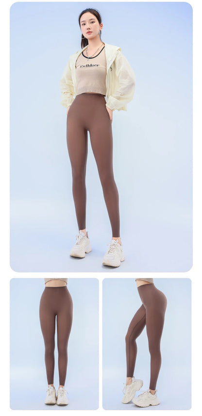 BIVIGAOS Summer Ultra-Thin Skin Sunscreen Leggings Women High Elastic Transparent Facial Mask Underwear Tight Sexy Sport Legging