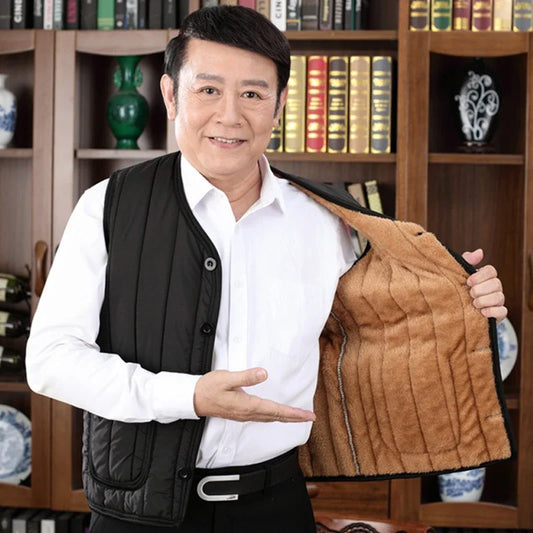 Short Velvet Thickened Labor-insured Cotton Jacket for Men's Winter Top Coat.