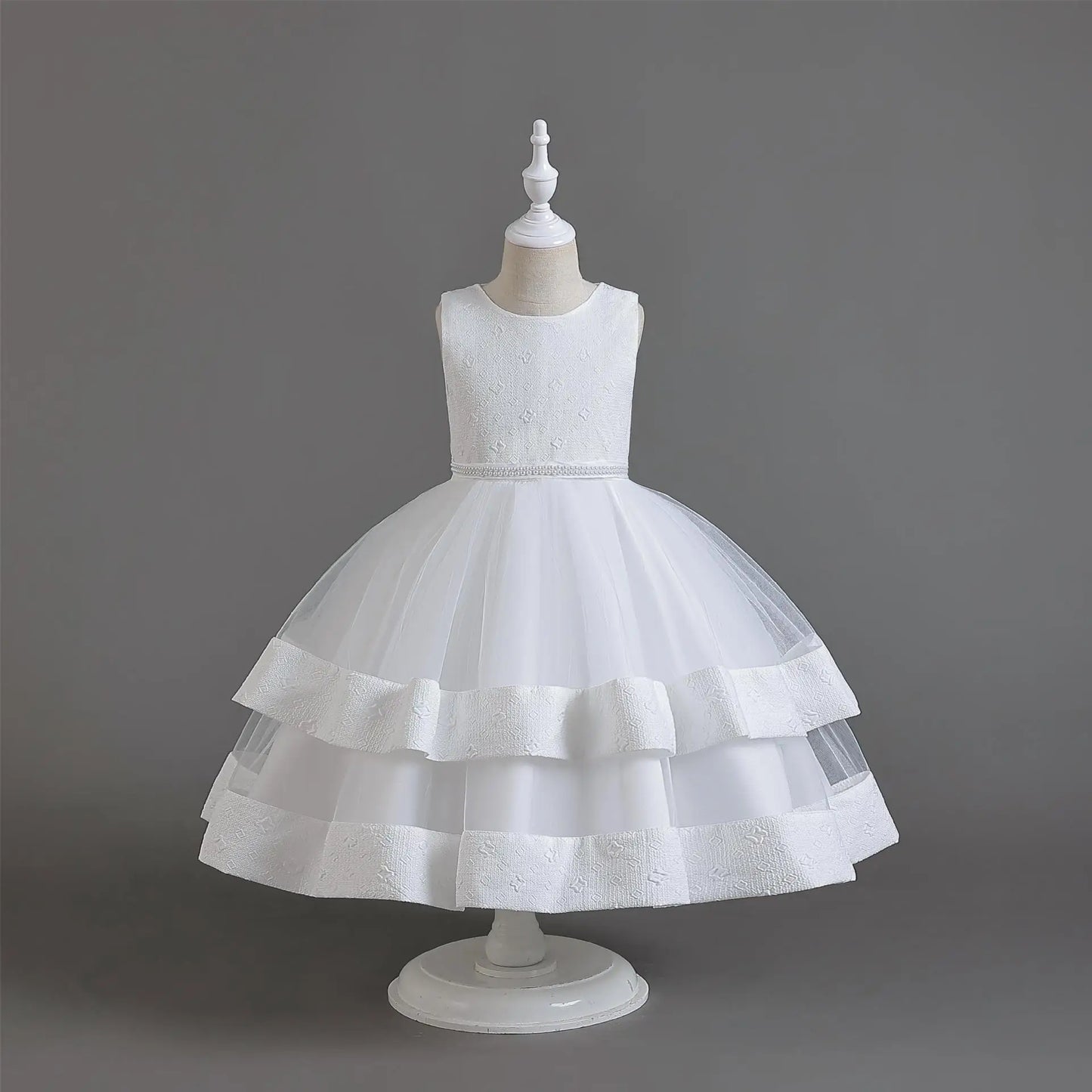 Neues Herbst/Winter Langarm-Partykleid, elegantes Mädchen-Stickerei, Weihnachts-Performance-Kleid, Geschenktüte für Kinder im Alter von 3–11 Jahren