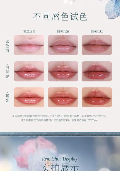 Flower Knows Butterfly Cloud Collar Collection Cosmetics Water Non Stick Cup Lipstick Lght Film-forming Solid Lip Gloss Makeup