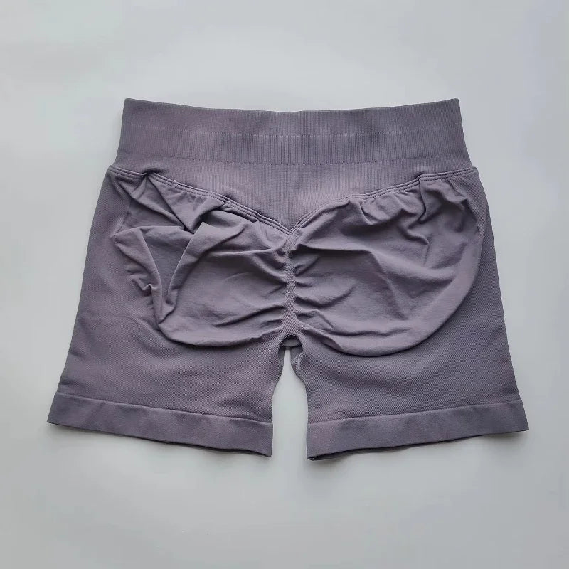 Yoga Shorts Resistance Exercise Shorts Seamless Low Waist Scrunch Bum Gym Shorts Workout Biker Short Stretch Fitness Sportwear