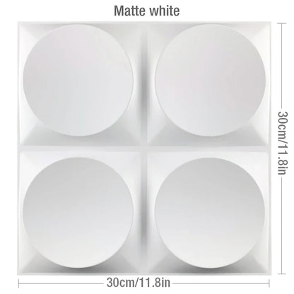 12 Pcs  3D Wall Panel 30x30cm Indoor Wall Decoration Bedroom Living Room background Hotel Office Mural Wall Panel DIY Home Decor