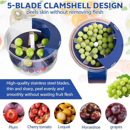 2025 Upgrade 2-in-1 Electric Garlic & Fruit Peeler - Effortless Peeling in 20 Seconds,Easy to Clean, Remover Tool for Kitchen.