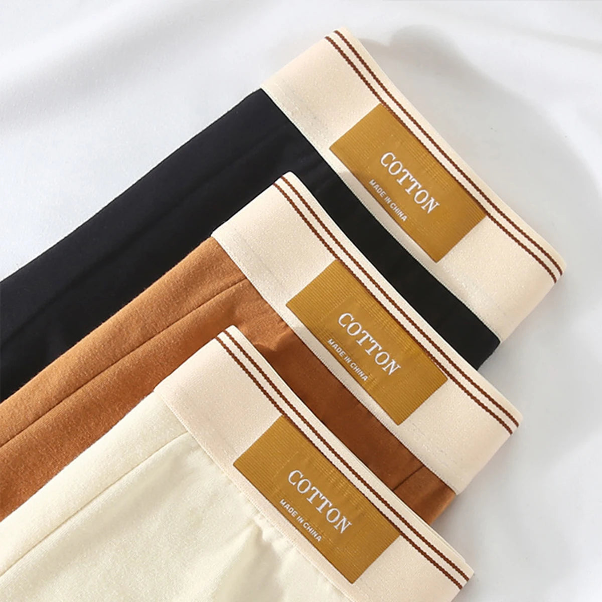 4 Stück Herren-Unterwäsche, Baumwolle, Boxershorts, atmungsaktive Unterhose, sexy Sport-Komfort, männliche Boxershorts, Größe L-4XL