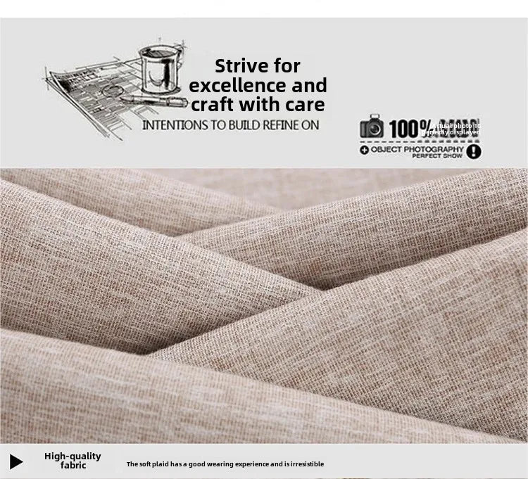 Summer Thin Men's Casual Pants Straight-Leg Loose-Fit Linen Trousers Youth Men's Pants Direct From Manufacturer Wholesale