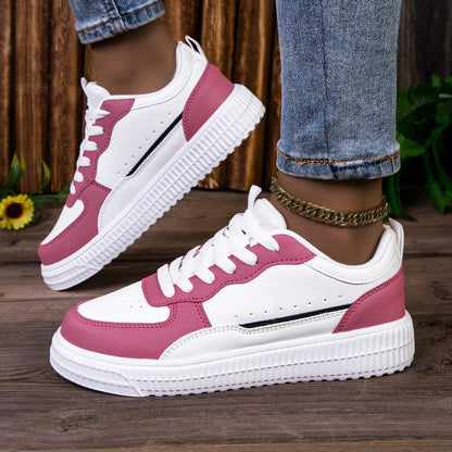 YRZL Leather Sports Women Casual Shoes Lightweight Running Shoes Platform White Sneakers Men Outdoor Breathable Sport Shoes.