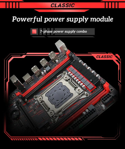 SOYO X79 Game Motherboard LGA 2011 Set with E5 2650 V2 CPU 32G【16G*2】DDR3 ECC RAM Memory M.2 NAME Computer components Mainboard.