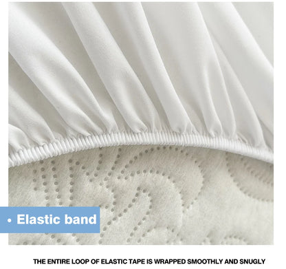 Waterproof Mattress Protector Queen King Quilted Thick Mattress Cover Anti-bacterial Fitted Sheet Bed Pad Cover 1pc