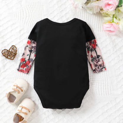 Sommer Baby Boy Kleidung Body suits Mode Neugeborenen Stram pler gefälschte zwei tätowierte Ärmel Baumwolle bequeme Baby Bodysuit Einteiler.