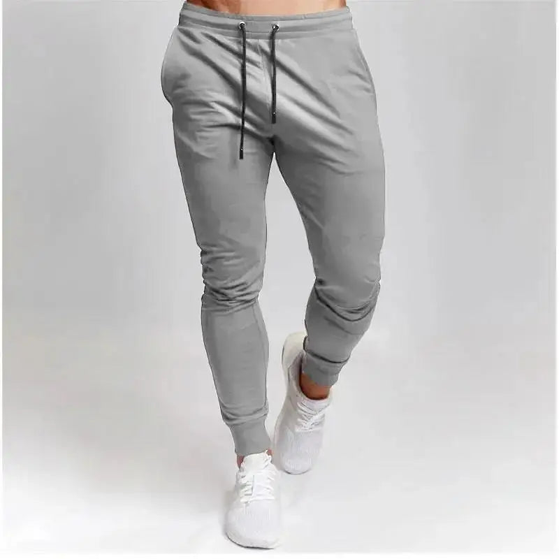 Casual Pants Men's Jogger Sweatpants Large Size Elastic Waist Sports Trousers Loose Fitness Clothes Spring Thin Section.