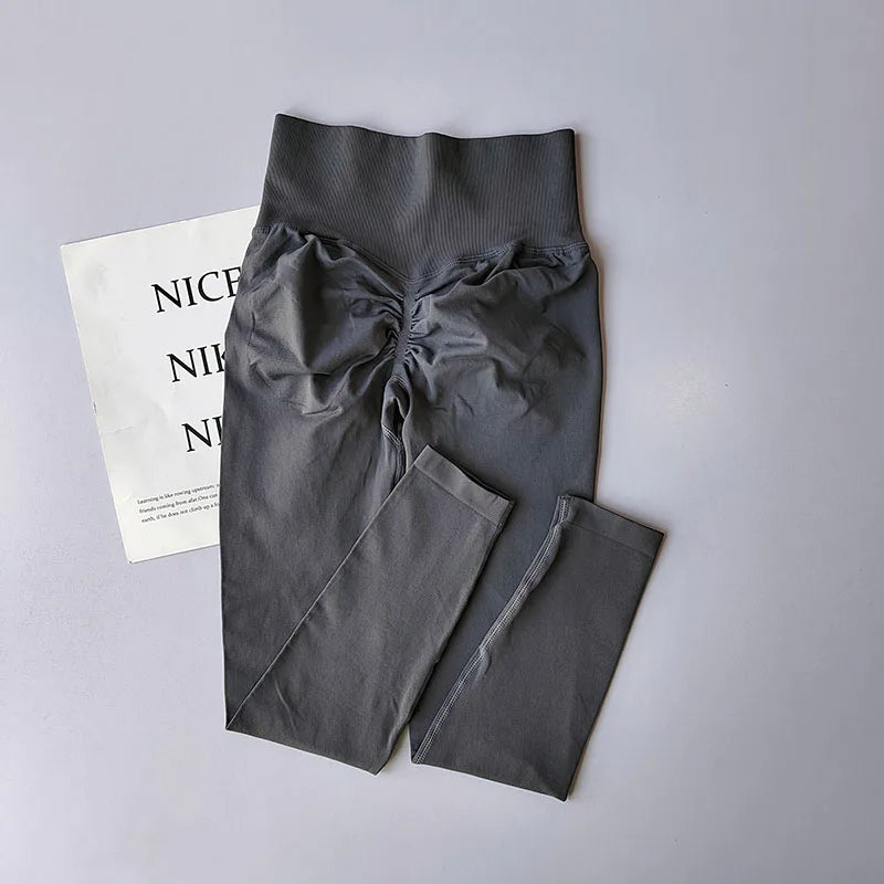 High Waist Belly-tightening Peach Buttocks Fitness Pants Unrestrained Cycling Pilates Skin-friendly High-elastic Yoga Leggings