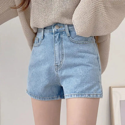 Shorts Women Summer Breathable XS-3XL Solid Simple All-match 3 Colors Girls Cute High Waist Fashion Ulzzang Streetwear Denim