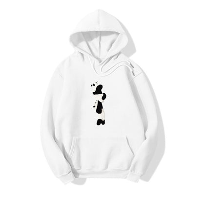 Blessyuki niedlichen Cartoon Panda gedruckt Hoodies Frauen lässig lang ärmel ige Basic Student Sweatshirt plus Größe Paar Kleidung y2k Top.