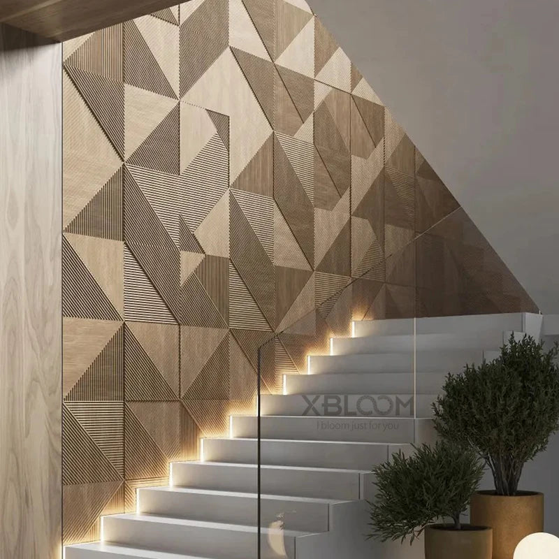 4pcs/ 50x50cm 3D Wall Panels Indoor Wall Decoration for Living Room Bedroom Hotel Office Mural Tile-Panel-Mold 3D Wall Sticker