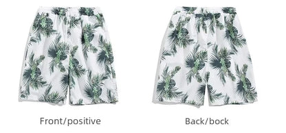Shopee Popular Men's Loose-fit Hawaiian Vacation Beach Shirt Shorts Set Summer Casual Comfortable Clothing.