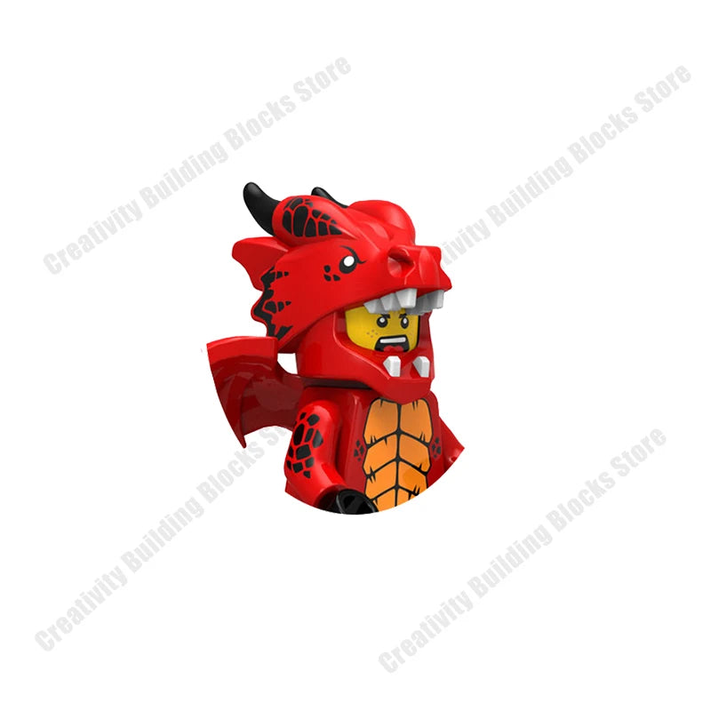 New Hot Series Gray Shark Boy Girls 3D Model DIY Building Bload Toys Classic Movie Children's Toys Gifts.