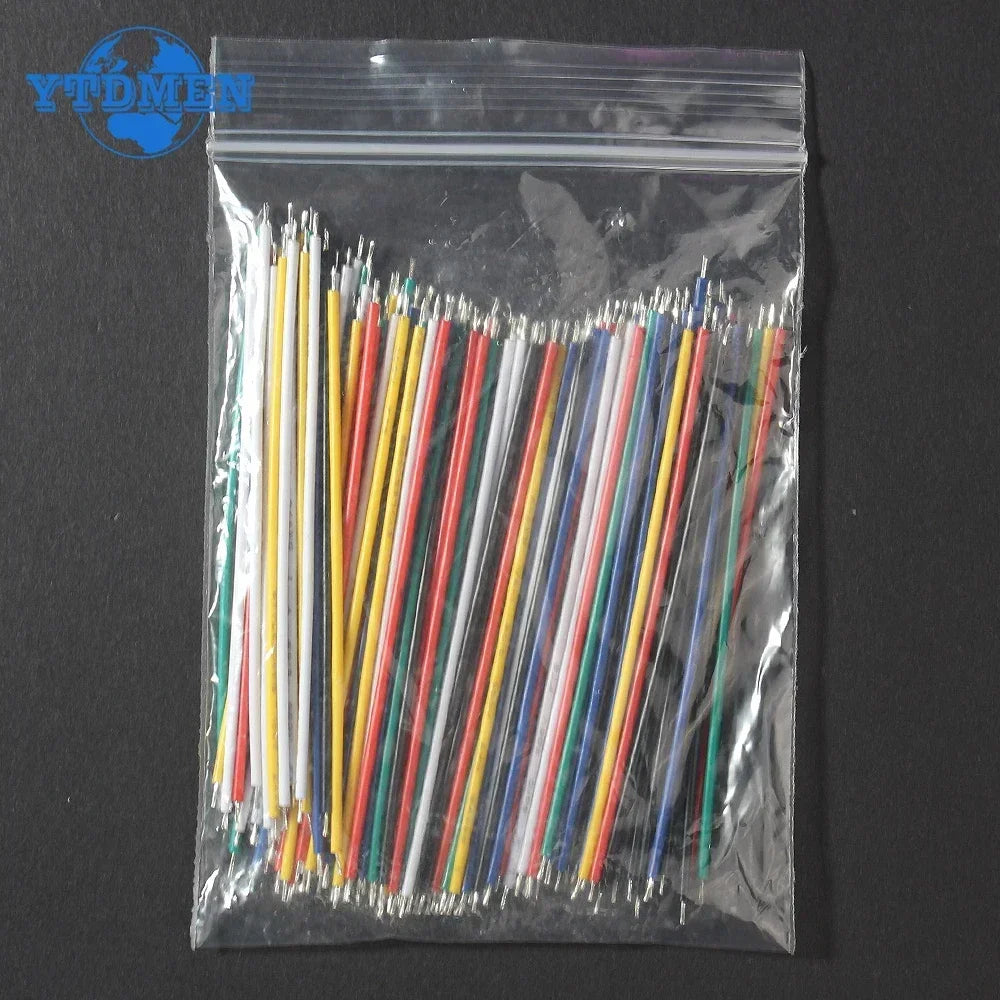 120PCS 6 Color Tin-Plated Breadboard PCB Solder Cable 24AWG / 26AWG Jumper Wire DIY Kit High-Quality Electronic Wires.
