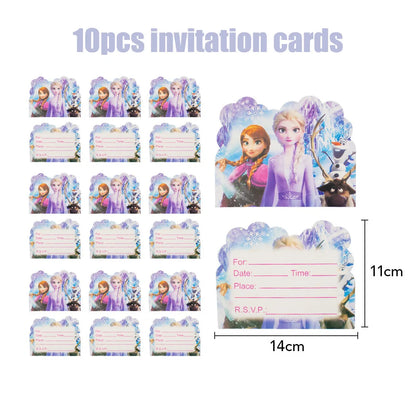 Disney gefroren Geburtstag Dekorationen Mädchen Papier Geschirr Teller Servietten Tassen Schnee königin Geburtstag Deko Hintergrund Luftballons Lieferungen