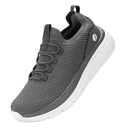 FitVille Herrenschuhe zum Hineinschlüpfen, leichte, breite Breite für Plattfüße, Plantarfasziitis, Fersenschmerzlinderung.