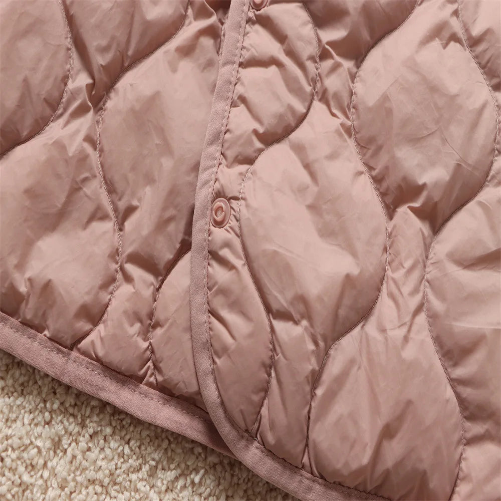 2024 neue Ankünfte Frauen Mode Ultraleicht Dünne Mit Kapuze Unten Jacken Frühling Winter Weiblichen Koreanischen Slim Fit Ärmellose Puffer Mantel