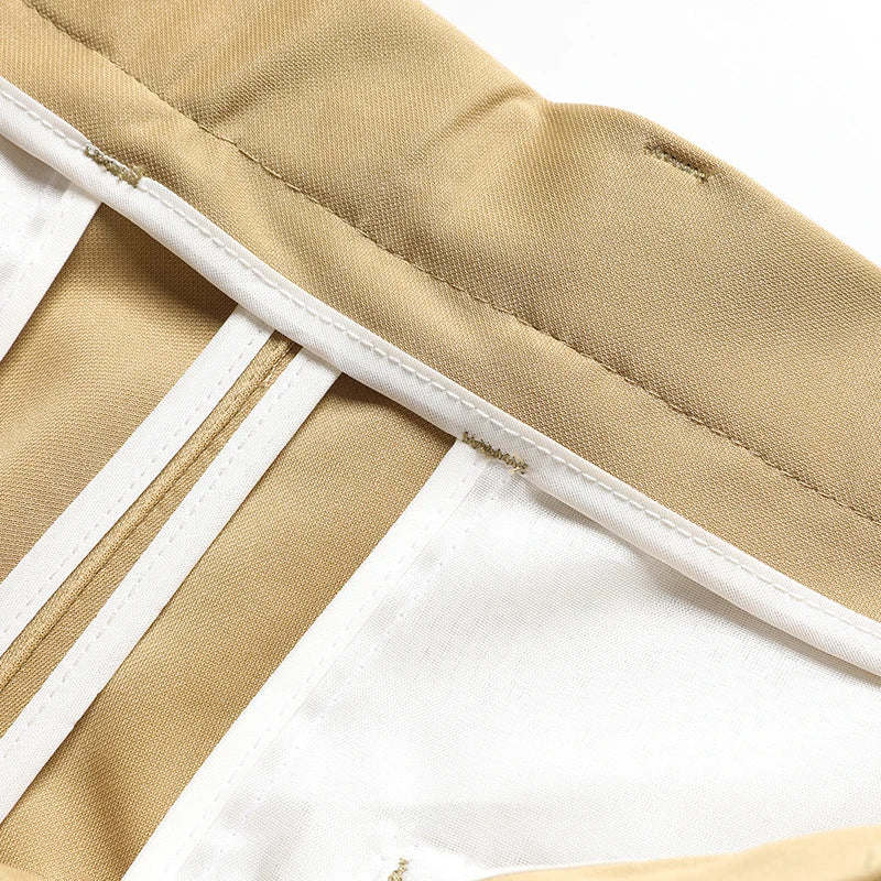 29-42 Men's Summer Pants Thin Straight Stretch Casual Pants with No Trace No Ironing Fabric Silky and Cool Feeling