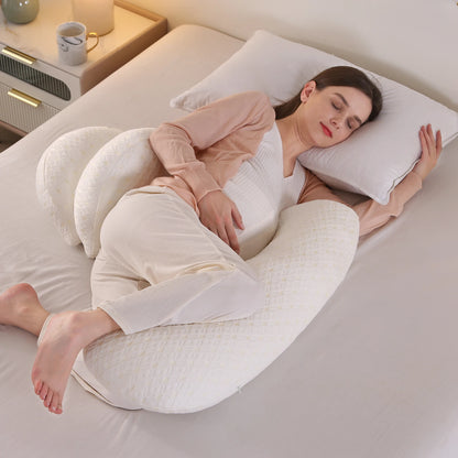 Wedge Pregnancy Pillow for Sleeping 2024 Adjustable Comfort Full Body Pillow Support Pillow for Pregnant Maternity Body Pillow.
