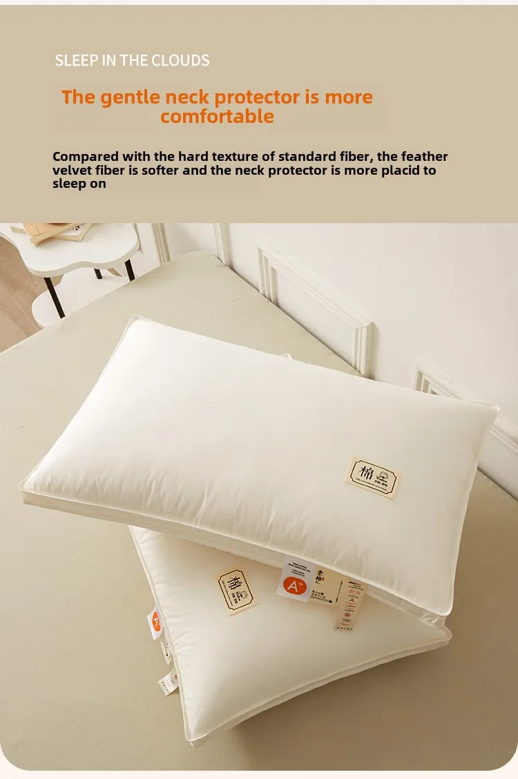 1pc Soft Filling Sleeping Pillows for Home Bed Almohadas Para Dormir High Quality Pillow 48x74cm Washable Neck Cushion.