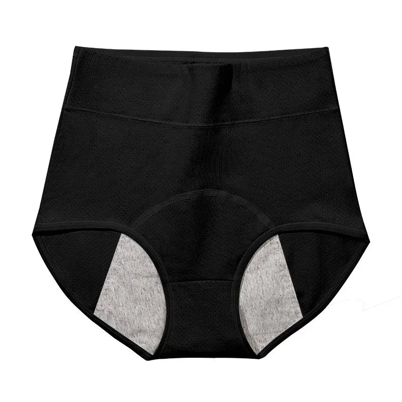 Women's Menstrual Panties Physiological Pants Period Anti-side Leakage Cotton Crotch Breathable High-waisted Belly Underwear.