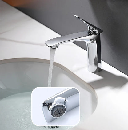 VGX Luxury Bathroom Faucets Basin Mixer Sink Faucet Gourmet Washbasin Tapware Hot Cold Water Tap Brass Chrome Black Brushed Gold