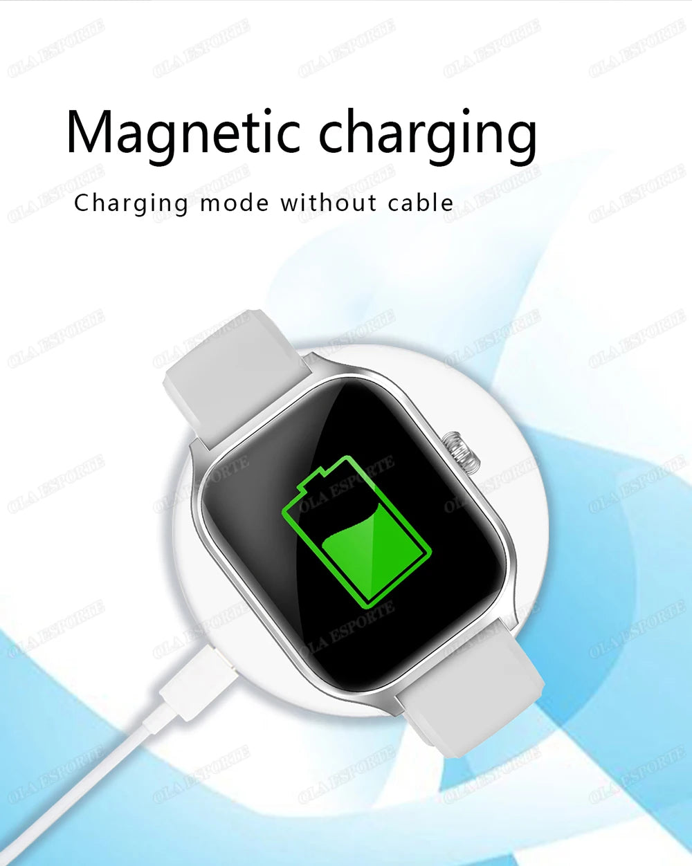 Smart Watch For Android IOS Watches 1.83inch HD Display Bluetooth Call Message Alert Music Sports Mode Smartwatch Men Women Gift.